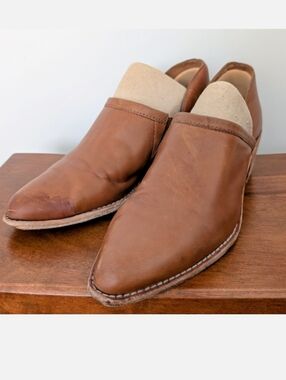 Madewell Brown Leather Ankle Boots Size 7.5